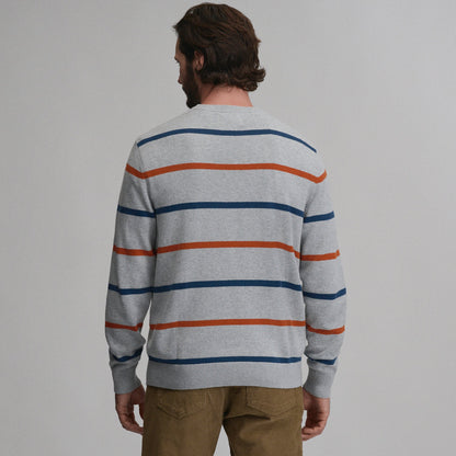 Eddie Bauer Men's Classic Crew Stripe Sweater alternate view 5