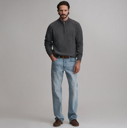 Eddie Bauer Men's Classic Quarter-Zip Sweater alternate view 3