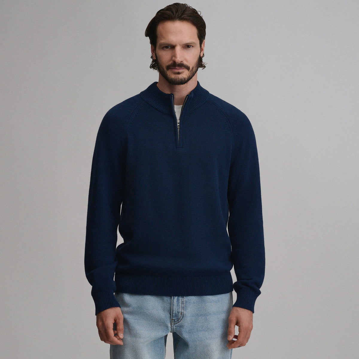 Eddie Bauer Men's Classic Quarter-Zip Sweater alternate view 4