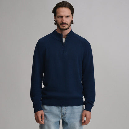 Eddie Bauer Men's Classic Quarter-Zip Sweater alternate view 4