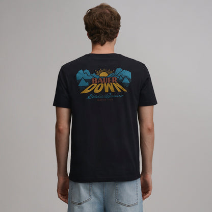 Eddie Bauer Men's EB Bauer Down Logo T-Shirt alternate view 1