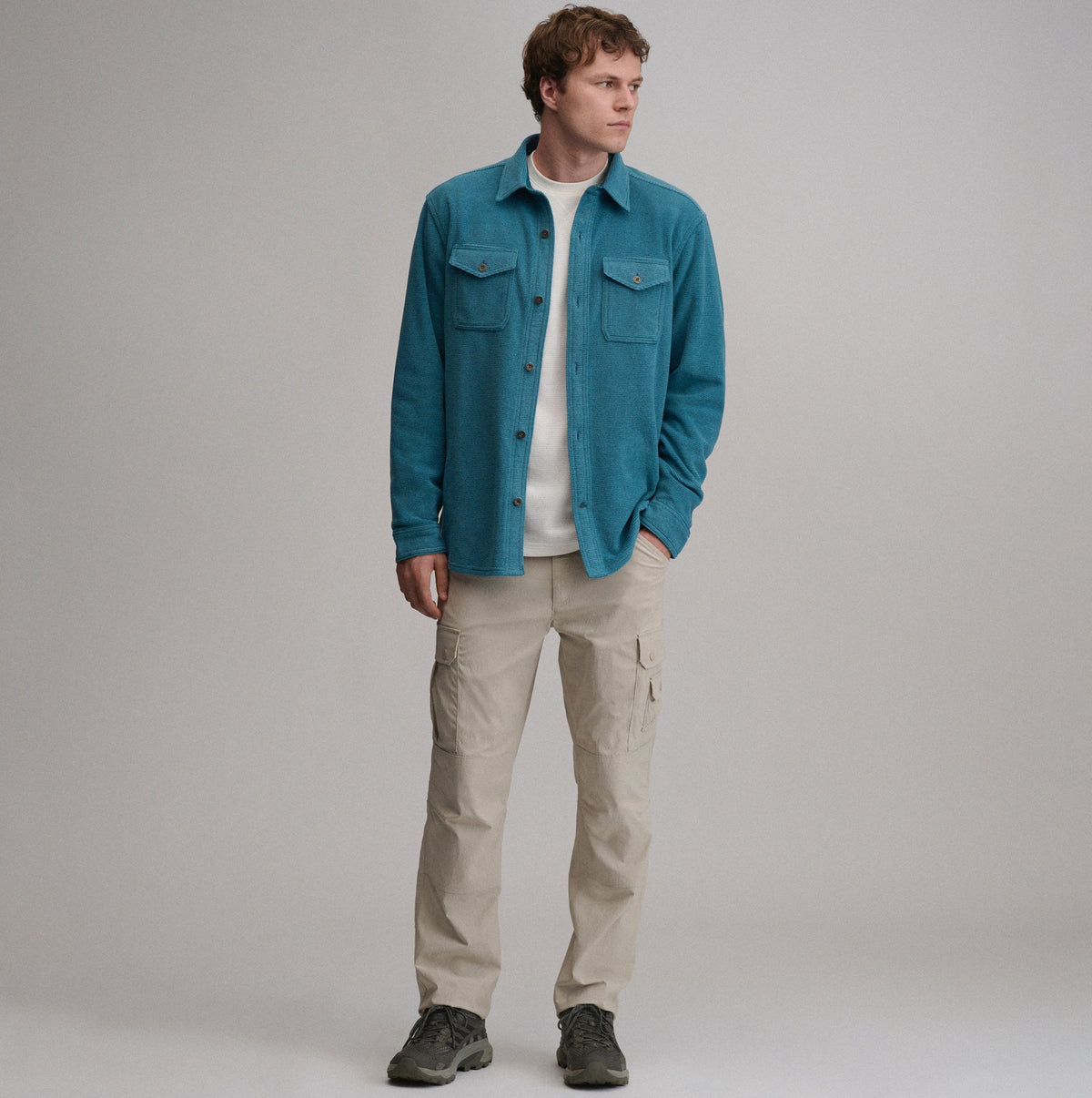 Eddie Bauer Men's Chutes Microfleece Shirt alternate view 3