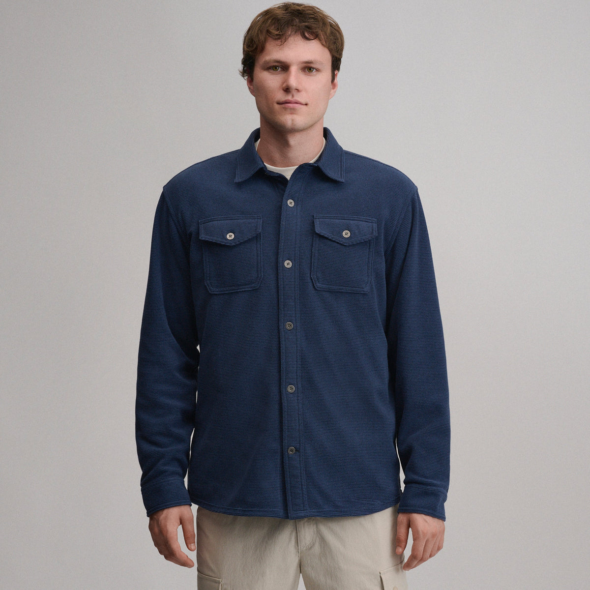Eddie Bauer Men's Chutes Microfleece Shirt alternate view 4