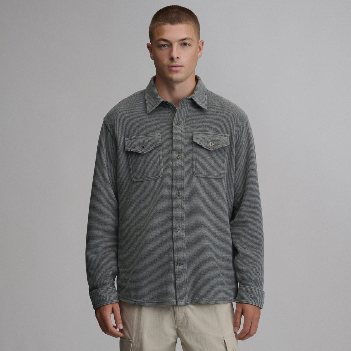 Eddie Bauer Men's Chutes Microfleece Shirt alternate view 3