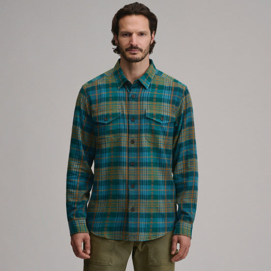 Eddie Bauer Men's Long-Sleeve Eddie's Cabin Shirt - Jacquard Plaid product image