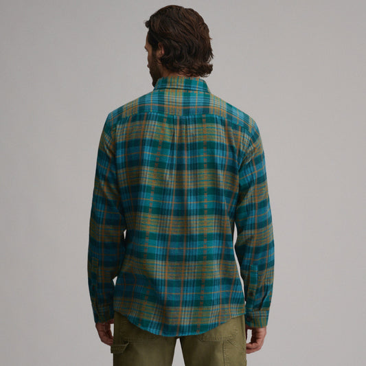 Eddie Bauer Men's Long-Sleeve Eddie's Cabin Shirt - Jacquard Plaid alternate view 1