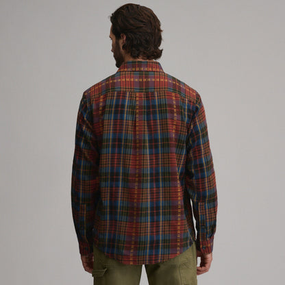Eddie Bauer Men's Long-Sleeve Eddie's Cabin Shirt - Jacquard Plaid alternate view 5