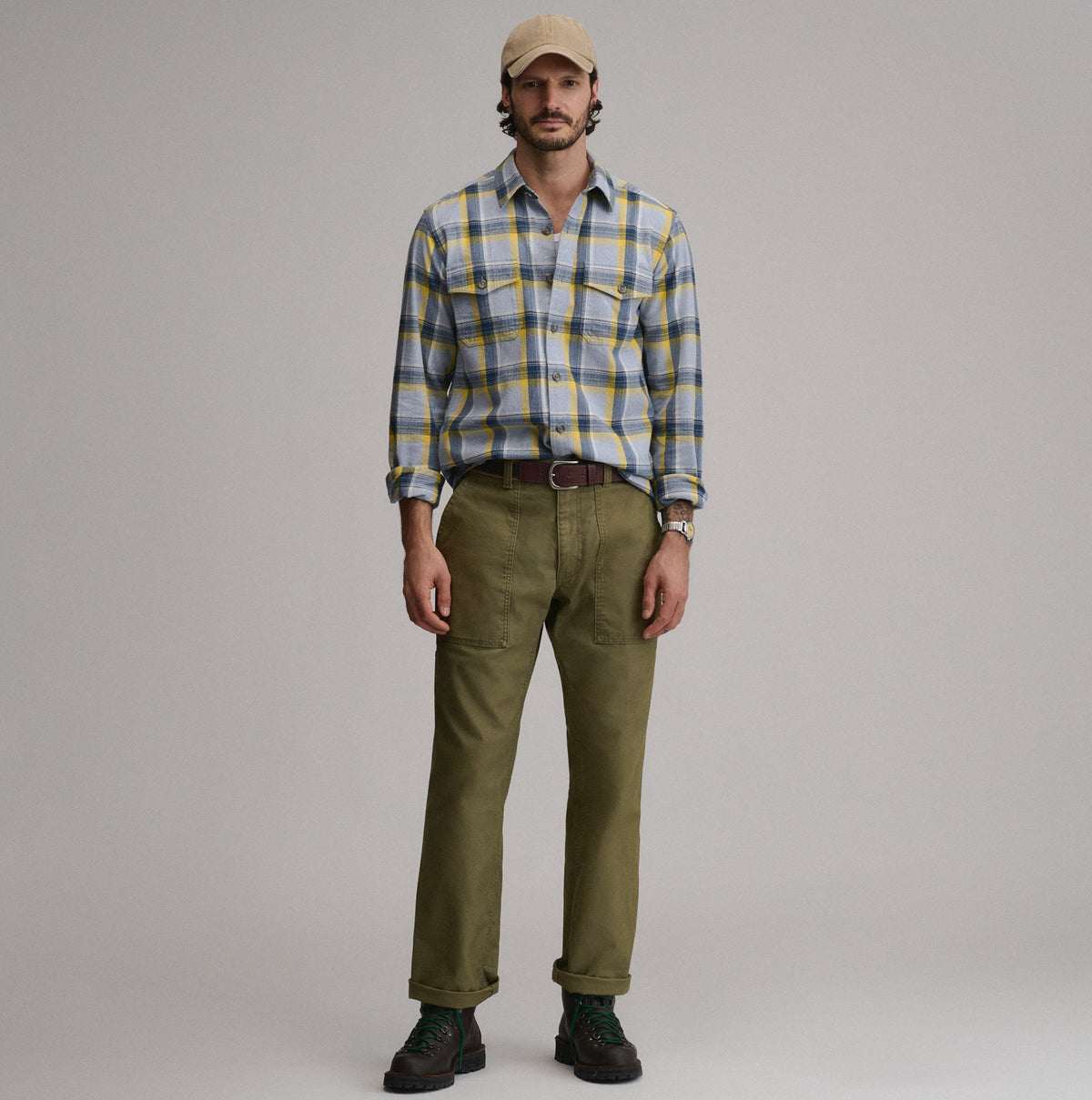 Eddie Bauer Men's Long-Sleeve Eddie's Cabin Shirt - Jaspe Flannel alternate view 3