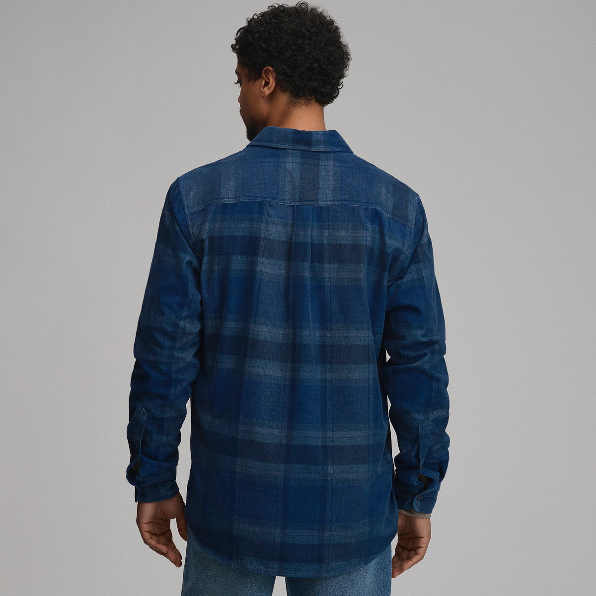 Eddie Bauer Men's Long-Sleeve Fine Wale Corduroy Shirt - Plaid alternate view 1