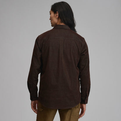 Eddie Bauer Men's Long-Sleeve Fine Wale Corduroy Shirt - Solid alternate view 1