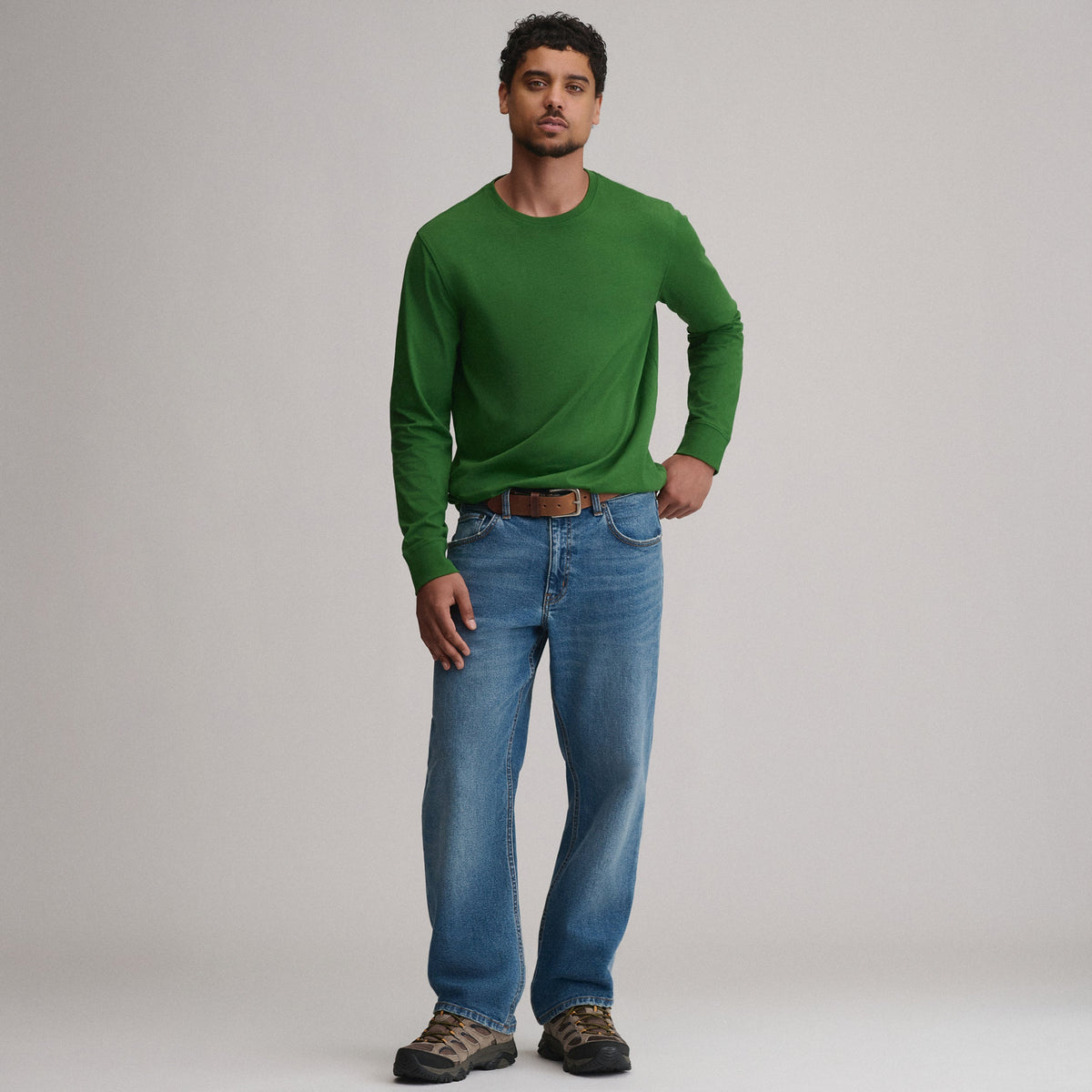 Eddie Bauer Men's Legend Wash 100% Cotton Long-Sleeve Classic T-Shirt alternate view 3