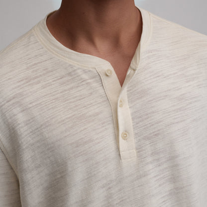 Eddie Bauer Men's Slub Jersey Henley alternate view 2