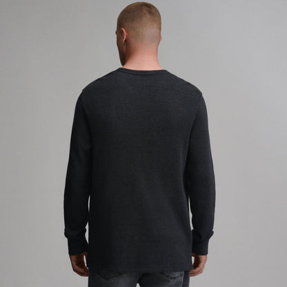 Eddie Bauer Men's Plaited Waffle Thermal Crew alternate view 1