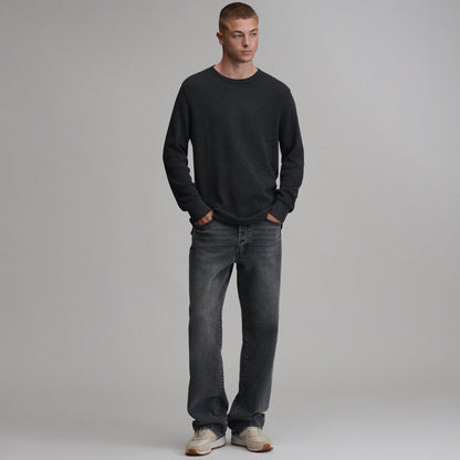 Eddie Bauer Men's Plaited Waffle Thermal Crew alternate view 3