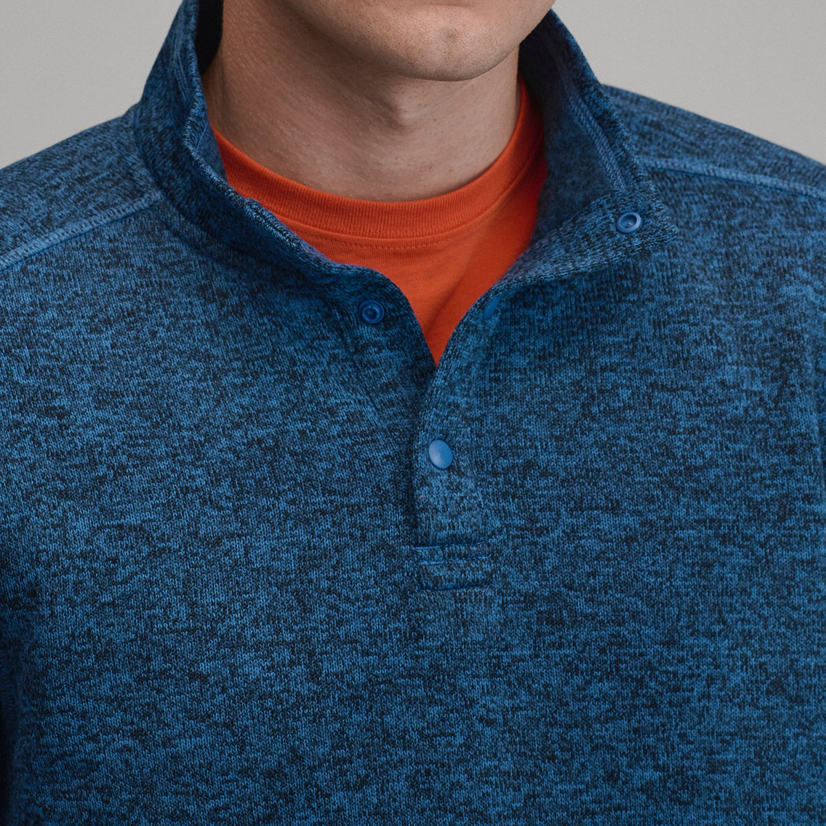Eddie Bauer Men's Radiator Fleece 2.0 Snap Mock Pullover alternate view 2