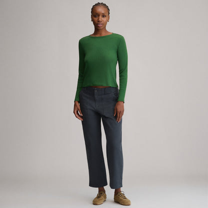 Eddie Bauer Women's Softline Rib Long-Sleeve Crew alternate view 3