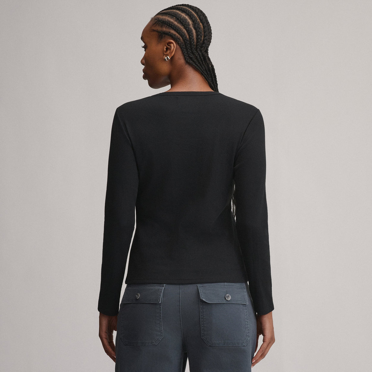 Eddie Bauer Women's Softline Rib Long-Sleeve Crew alternate view 5