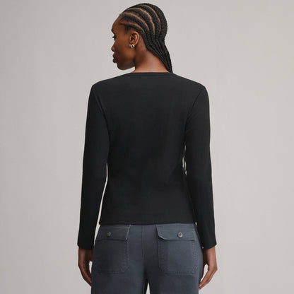 Eddie Bauer Women's Softline Rib Long-Sleeve Crew alternate view 5
