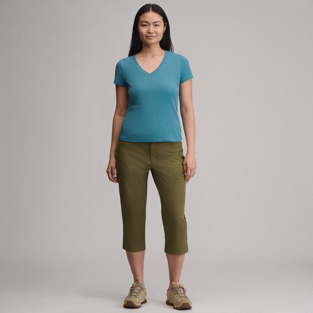 Eddie Bauer Women's Everyday Short-Sleeve V-Neck T-Shirt alternate view 3