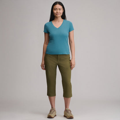 Eddie Bauer Women's Everyday Short-Sleeve V-Neck T-Shirt alternate view 3