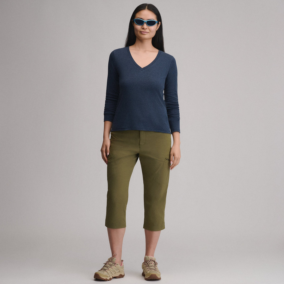 Eddie Bauer Women's Everyday Long-Sleeve V-Neck T-Shirt alternate view 3