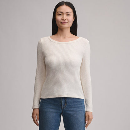 Eddie Bauer Women's Long-Sleeve Hacci Ribbed Top product image