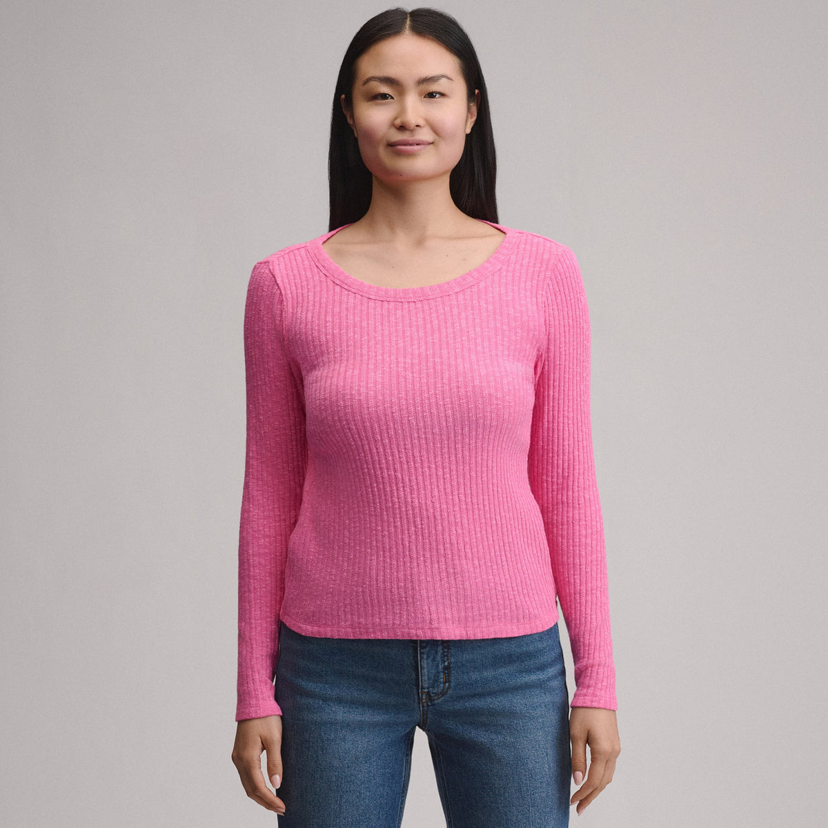 Eddie Bauer Women's Long-Sleeve Hacci Ribbed Top alternate view 4