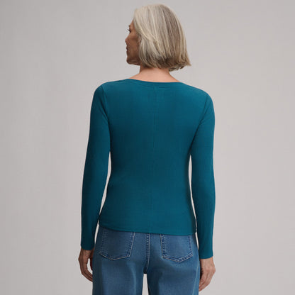 Eddie Bauer Women's Softline Rib Long-Sleeve Henley alternate view 1