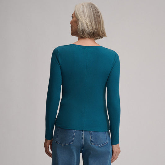 Eddie Bauer Women's Softline Rib Long-Sleeve Henley alternate view 1