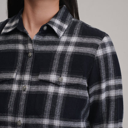 Eddie Bauer Women's Long-Sleeve Heritage Soft Classic Flannel Shirt alternate view 2