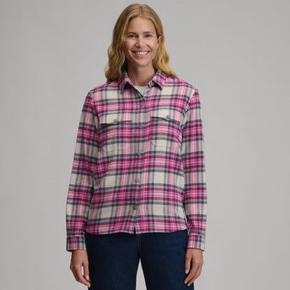 Eddie Bauer Women's Long-Sleeve Heritage Soft Classic Flannel Shirt alternate view 4