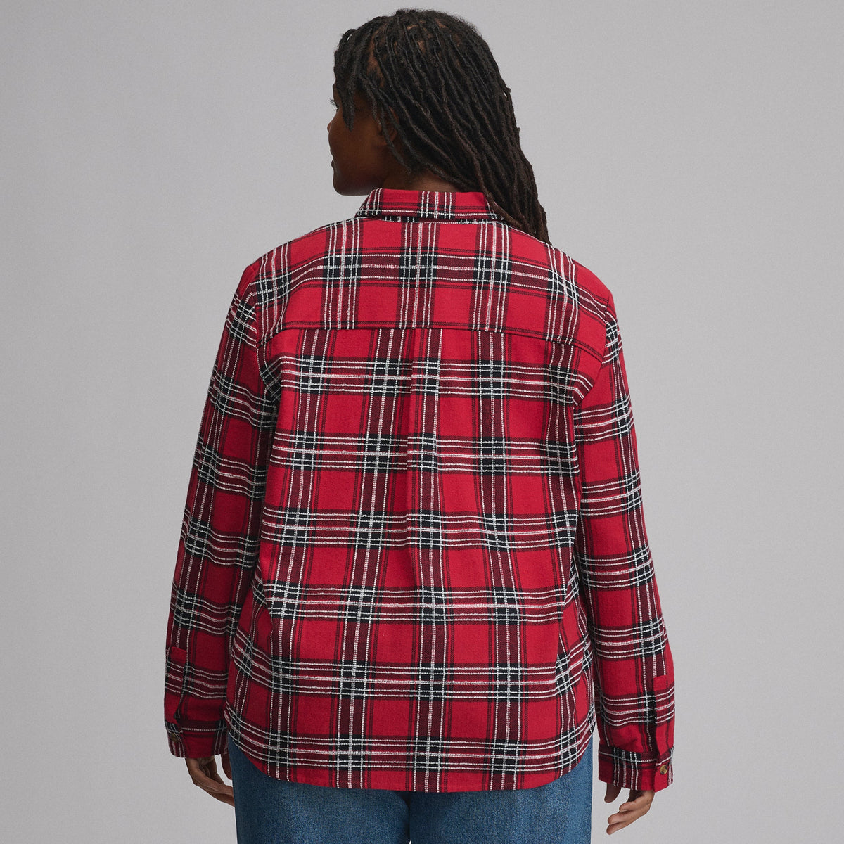 Eddie Bauer Women's Long-Sleeve Heritage Soft Classic Novelty Flannel Shirt alternate view 5