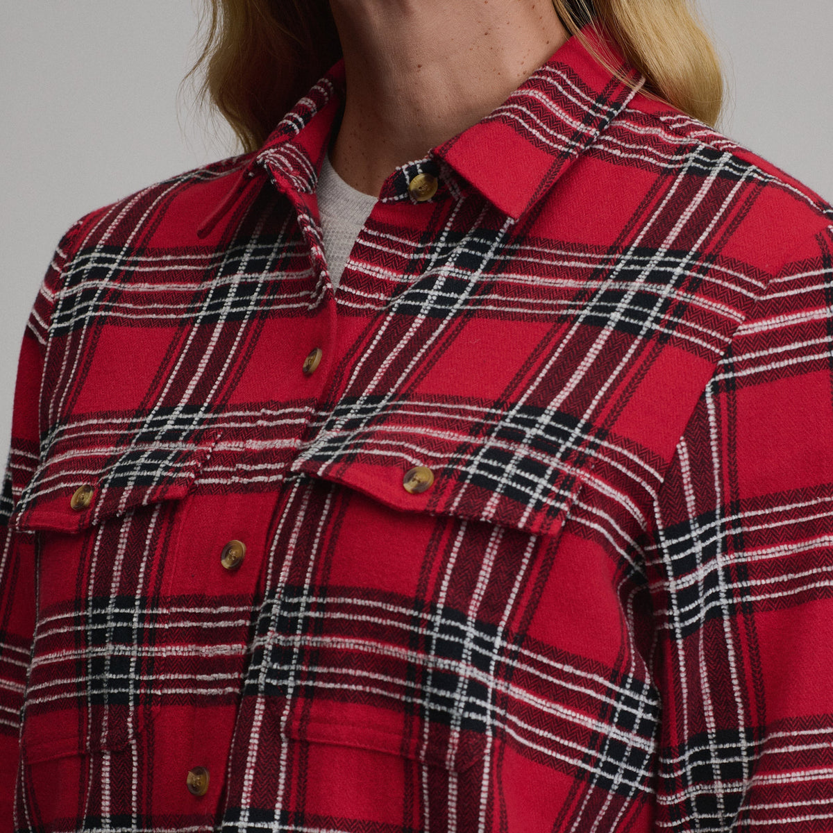 Eddie Bauer Women's Long-Sleeve Heritage Soft Classic Novelty Flannel Shirt alternate view 2