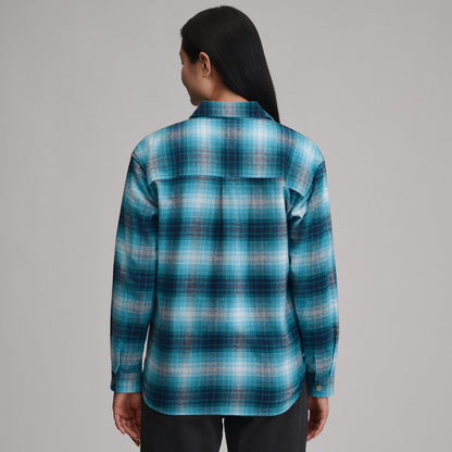 Eddie Bauer Women's Long-Sleeve Heritage Soft Boyfriend Flannel Shirt alternate view 1