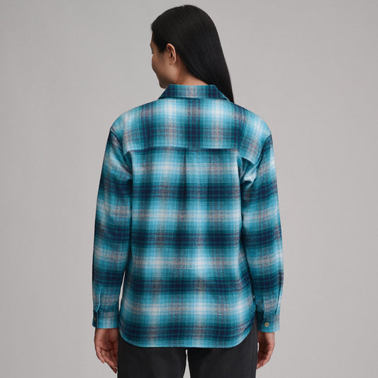 Eddie Bauer Women's Long-Sleeve Heritage Soft Boyfriend Flannel Shirt alternate view 1