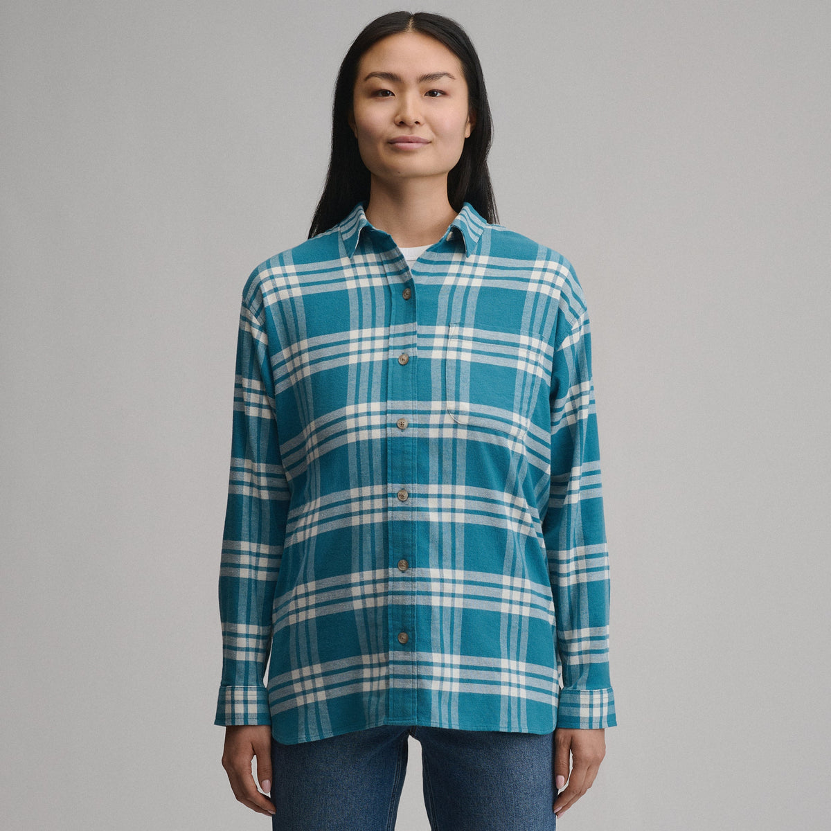 Eddie Bauer Women's Field Flex Boyfriend Flannel Shirt product image