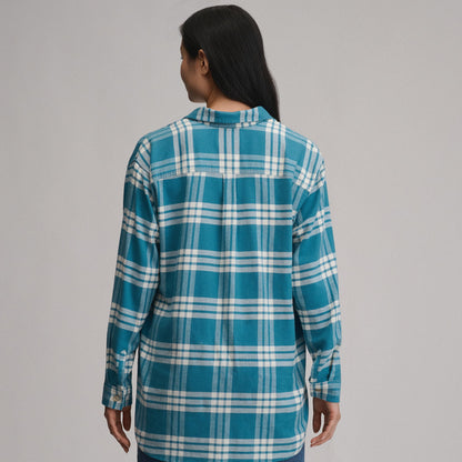 Eddie Bauer Women's Field Flex Boyfriend Flannel Shirt alternate view 1