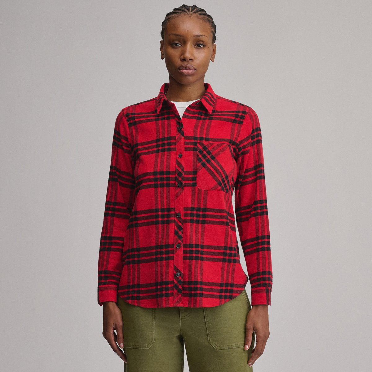 Eddie Bauer Women's Field Flex Flannel Shirt alternate view 4