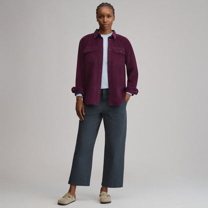 Eddie Bauer Women's Canyons Corduroy Boyfriend Overshirt alternate view 3