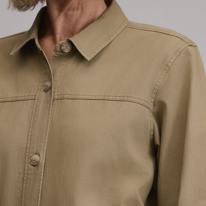 Eddie Bauer Women's Cotton Twill Shirt Jacket alternate view 2