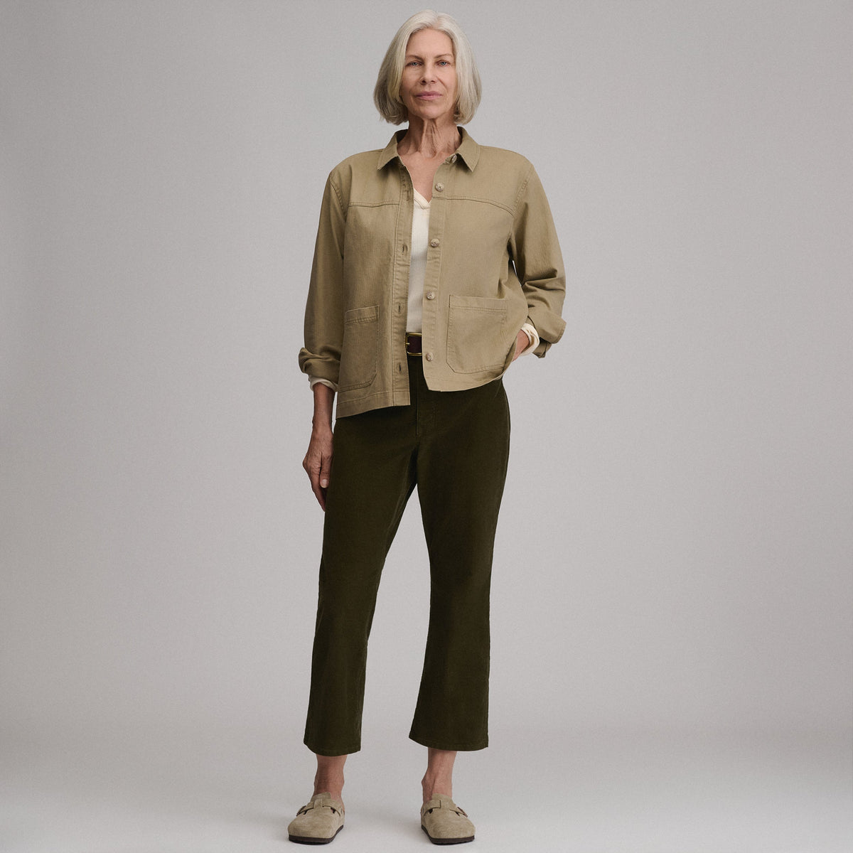 Eddie Bauer Women's Cotton Twill Shirt Jacket alternate view 3