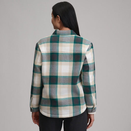 Eddie Bauer Women's Heritage Faux Sherpa Bonded Shirt Jacket alternate view 1