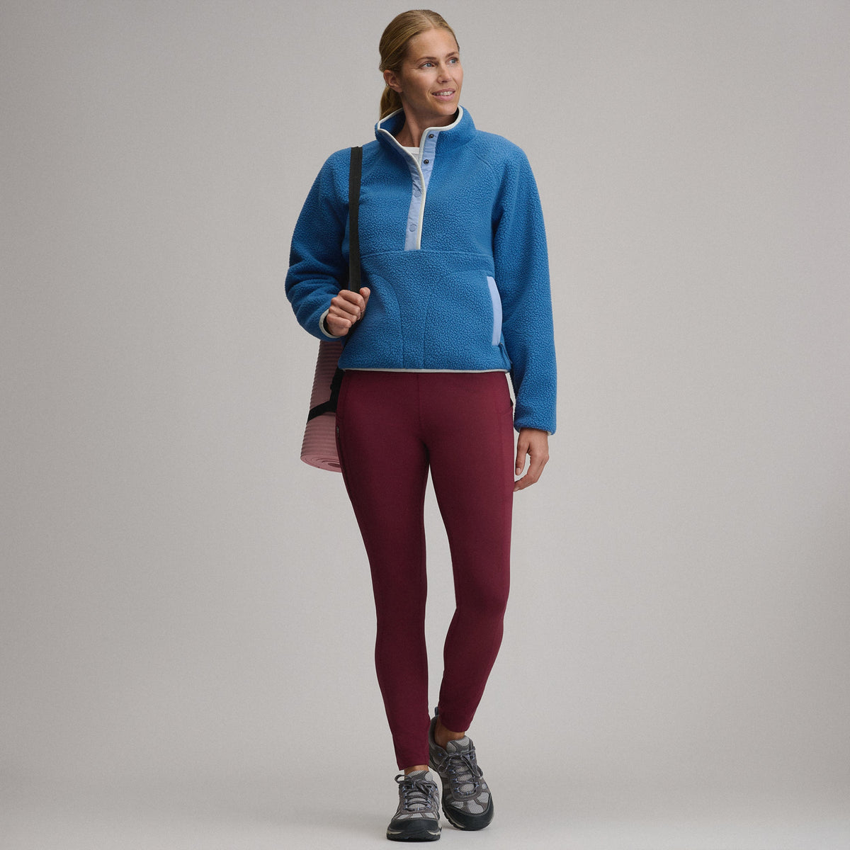 Eddie Bauer Women's Plush Fleece Snap-Mock Pullover alternate view 3