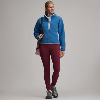 Eddie Bauer Women's Plush Fleece Snap-Mock Pullover alternate view 3