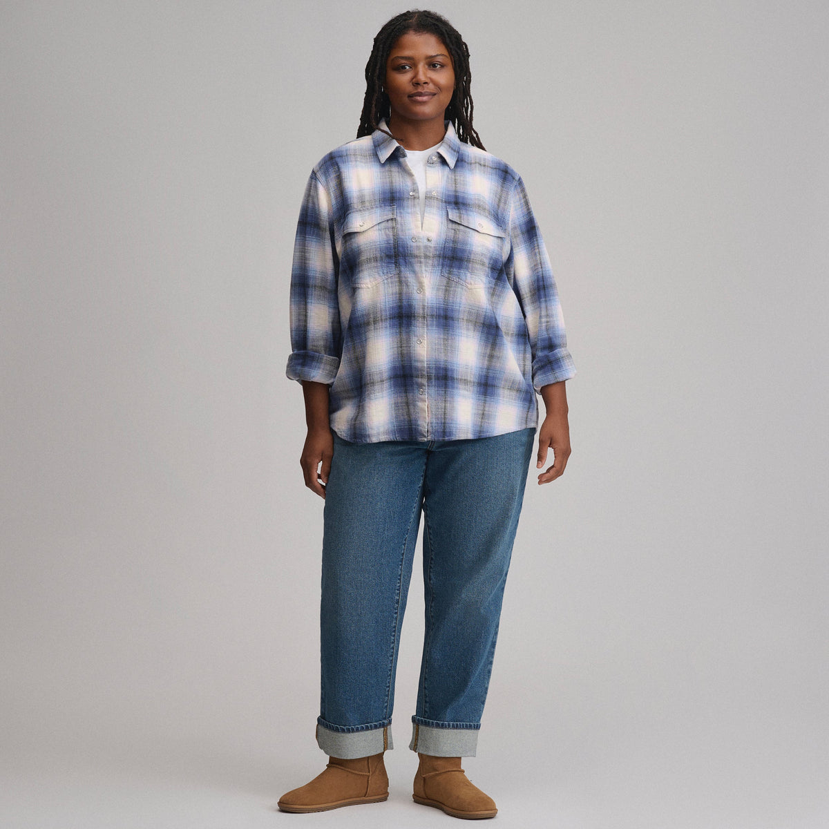 Eddie Bauer Women's Long-Sleeve Western Button-Down Shirt alternate view 3