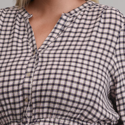 Eddie Bauer Women's Plaid Button Front Belted Midi Dress alternate view 5