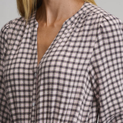 Eddie Bauer Women's Plaid Button Front Belted Midi Dress alternate view 2