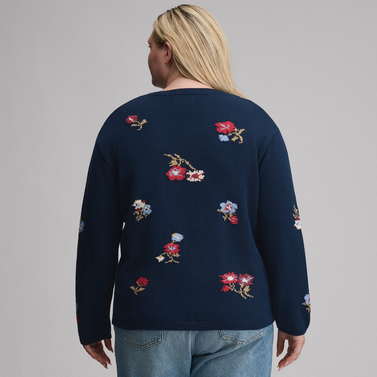 Eddie Bauer Women's Floral Crewneck Sweater alternate view 1