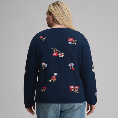 Eddie Bauer Women's Floral Crewneck Sweater alternate view 1