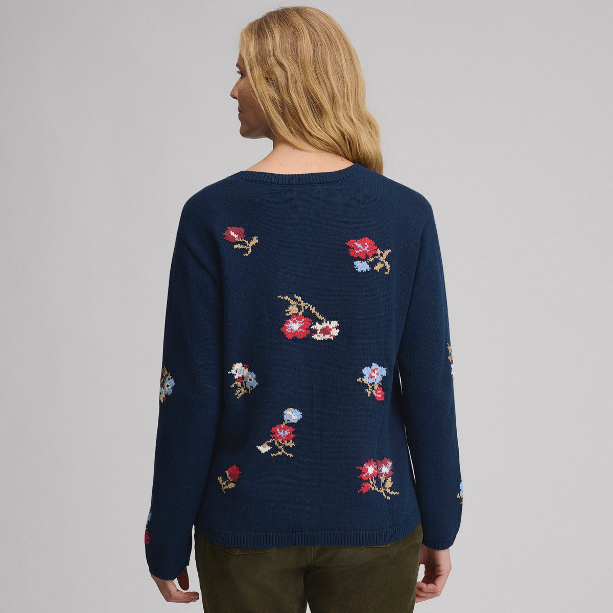 Eddie Bauer Women's Floral Crewneck Sweater alternate view 5